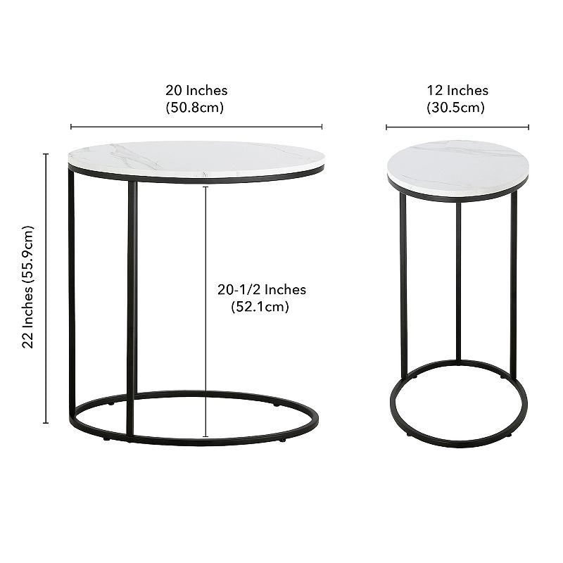 Finley and Sloane Enzo Oval End Table