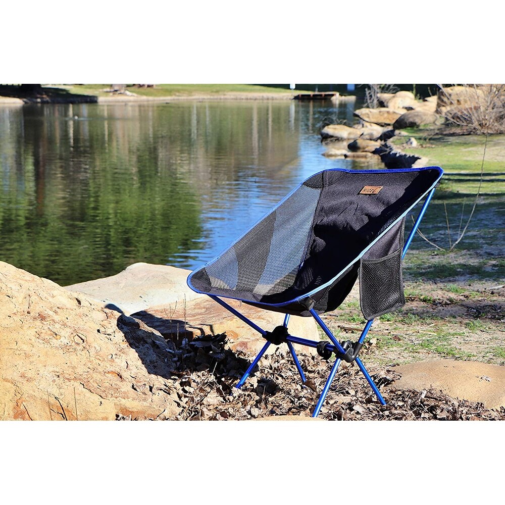 Ultralight Portable Folding Camping Backpacking Chair Compact   Heavy Duty Outdoor  Camping  with 2 Storage Bags Carry Bag