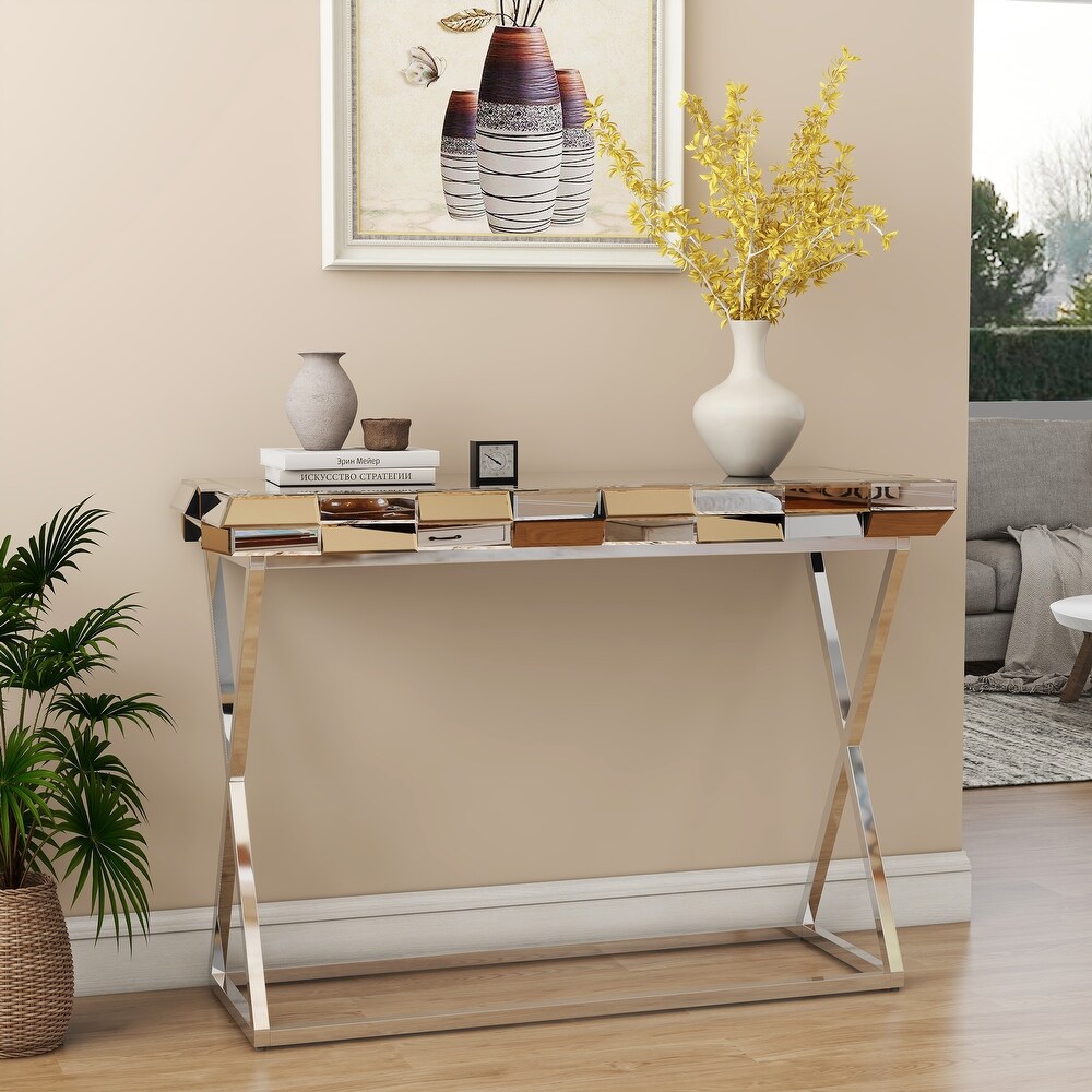 43 inch Contemporary Console Table Sofa Table