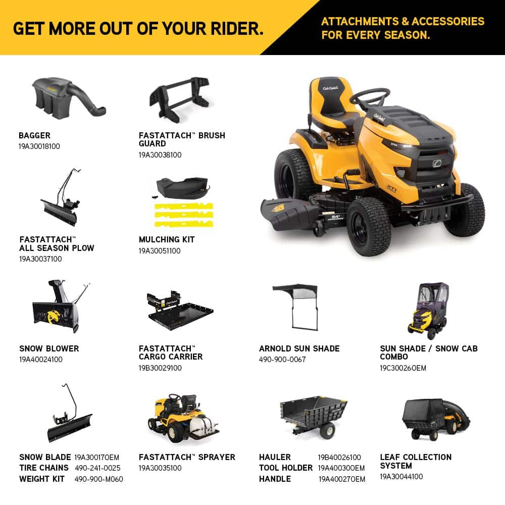 Cub Cadet XT1 Enduro GT 54 in. Fabricated Deck 25 HP V-Twin Kohler 7000 Series Engine Hydrostatic Drive Gas Riding Garden Tractor GT54 FAB