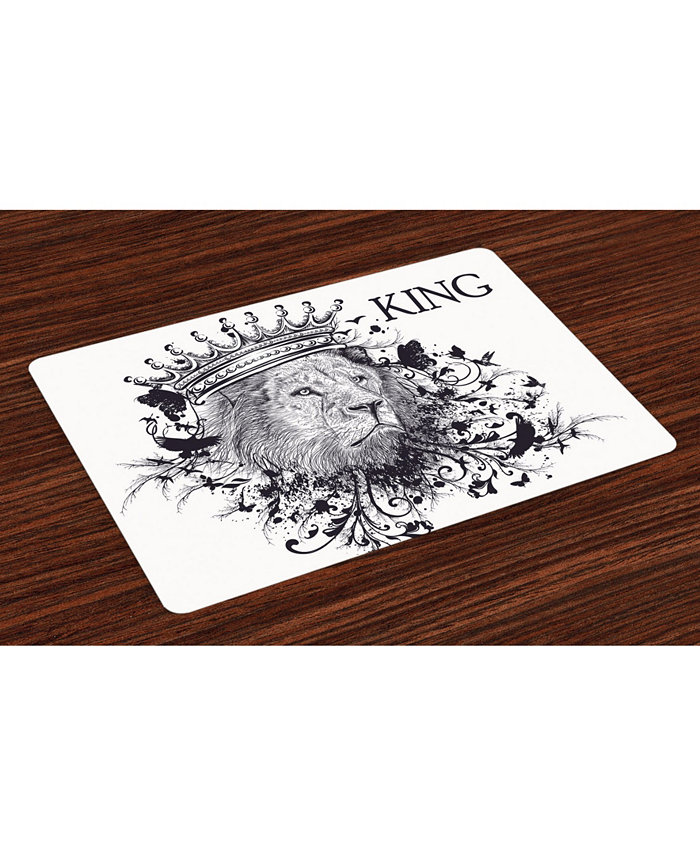 Ambesonne King Place Mats Set of 4