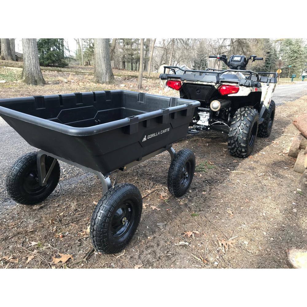 GORILLA CARTS 1500 lb. Super Heavy Duty Poly Dump Cart GOR10-16