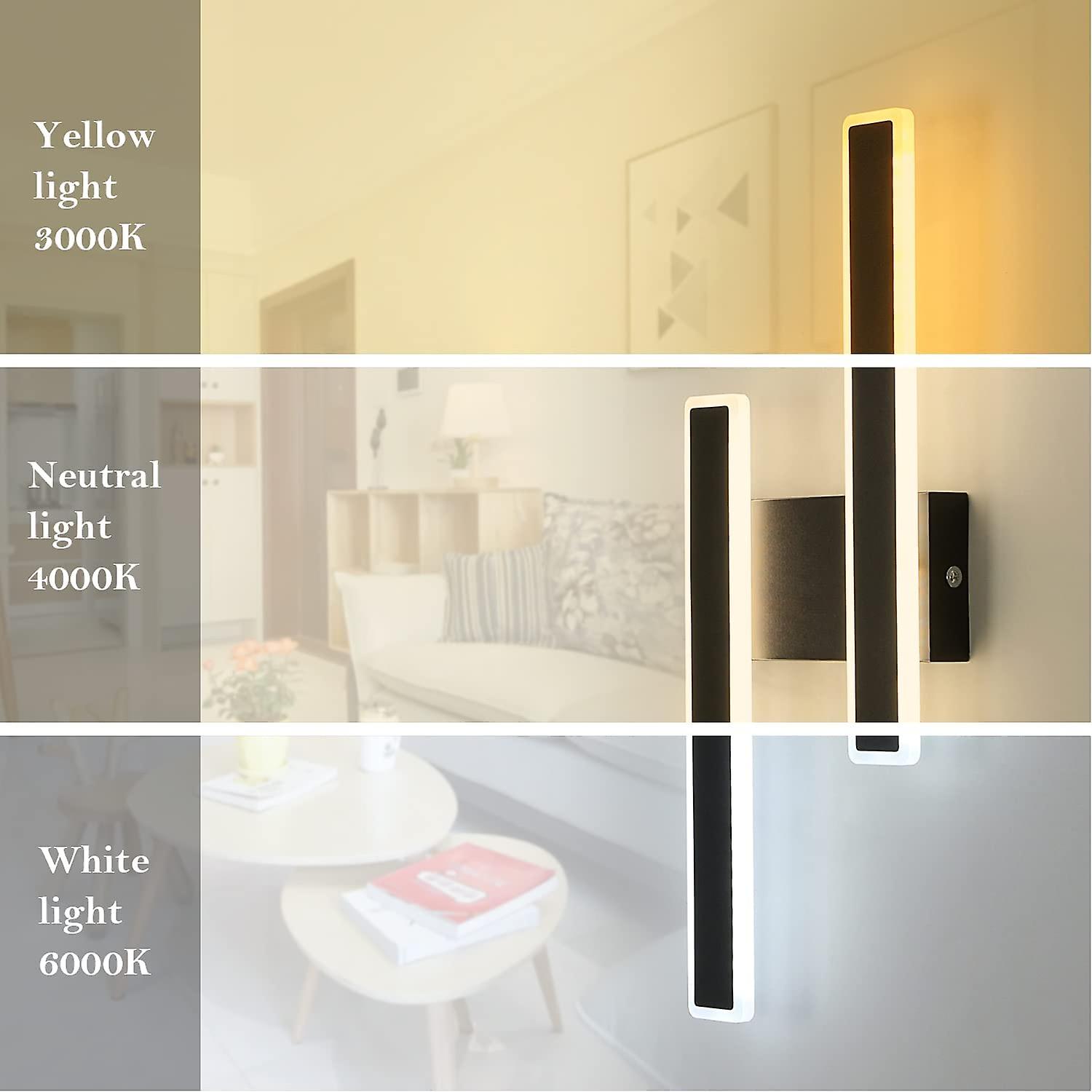 32W LED Indoor Wall Lights Modern Warm/Natural/White light 3 levels of brightness for bedroom living room hallway