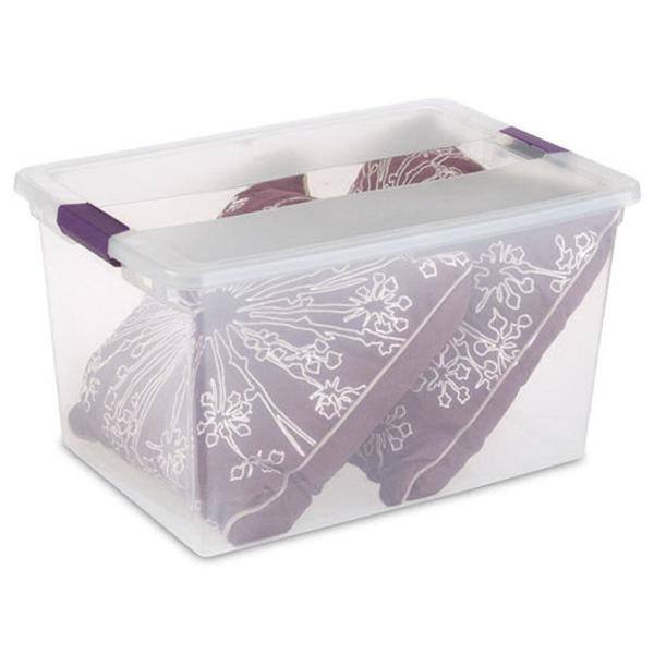 Sterilite 66 Qt. ClearView Latch Box Storage Bin Container (24-Pack) 24 x 17571706