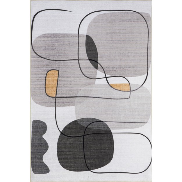 Nuloom Lilja Abstract Indoor outdoor Machine Washable Area Rug