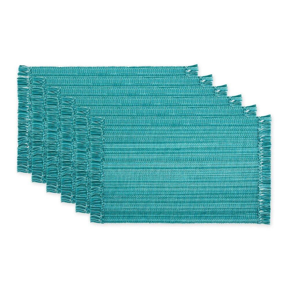 Variegated Nautical Blue Fringe Placemat (Set of 6)