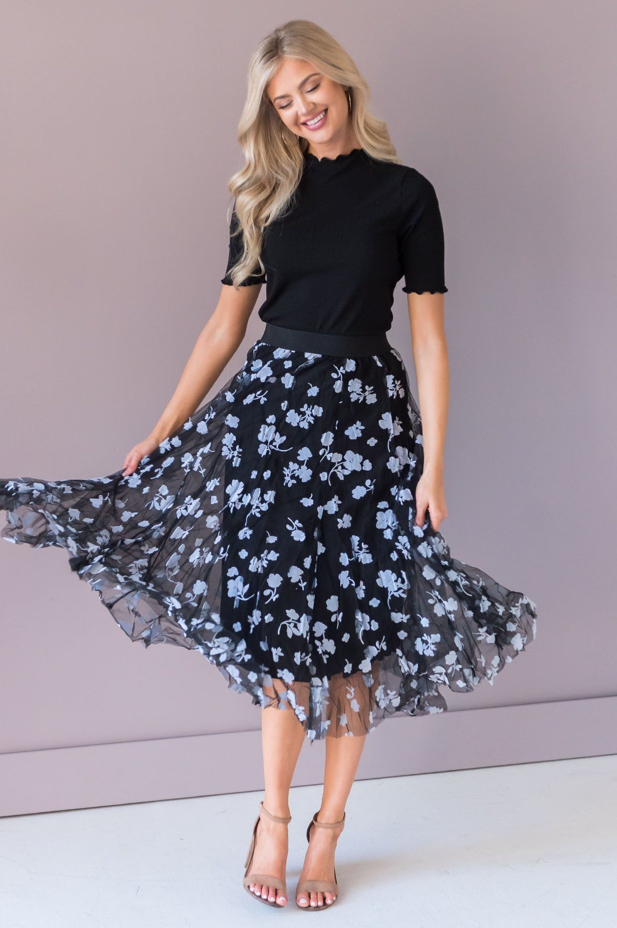 Forever Love Song Modest Tulle Skirt