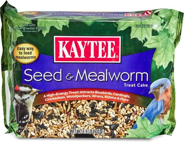 Kaytee Seed and Mealworm Wild Bird Treat Cake