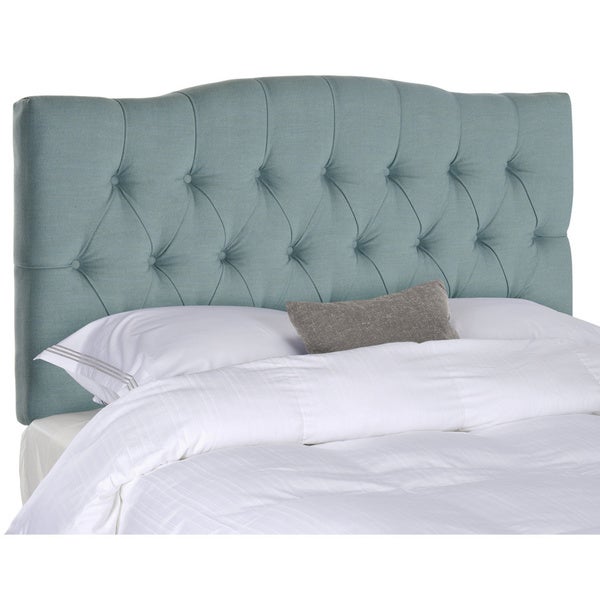 Safavieh Axel Sky Blue Upholstered Tufted Headboard (Full) - - 8306982