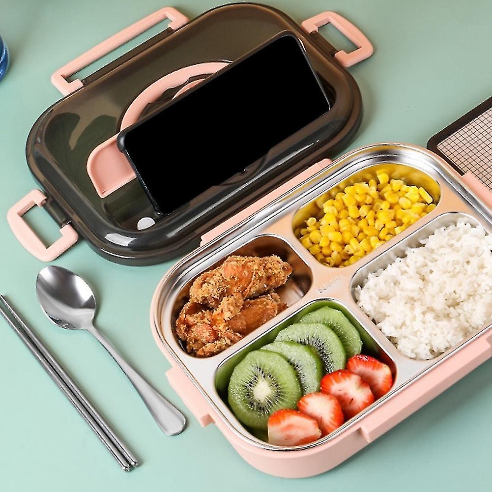 Bento Box Japanese Style For Kids Student Food Container Material Leak-proof Square Lunch Box With