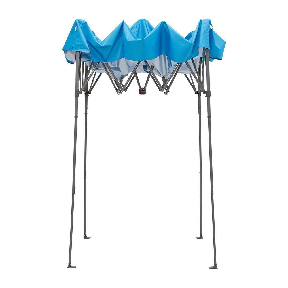 Everbilt 6.5 ft. x 6.5 ft. Steel Blue Instant Canopy Pop-Up Tent CL42