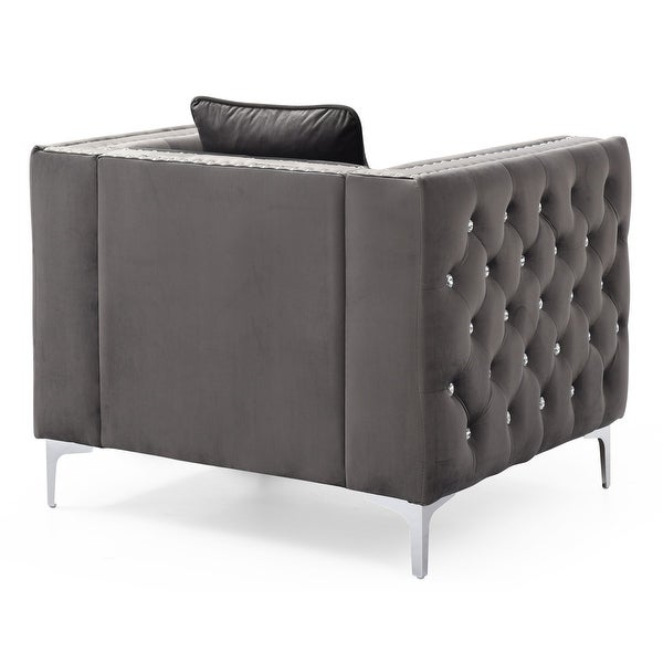 Paige Tufted Velvet Living Room Chair