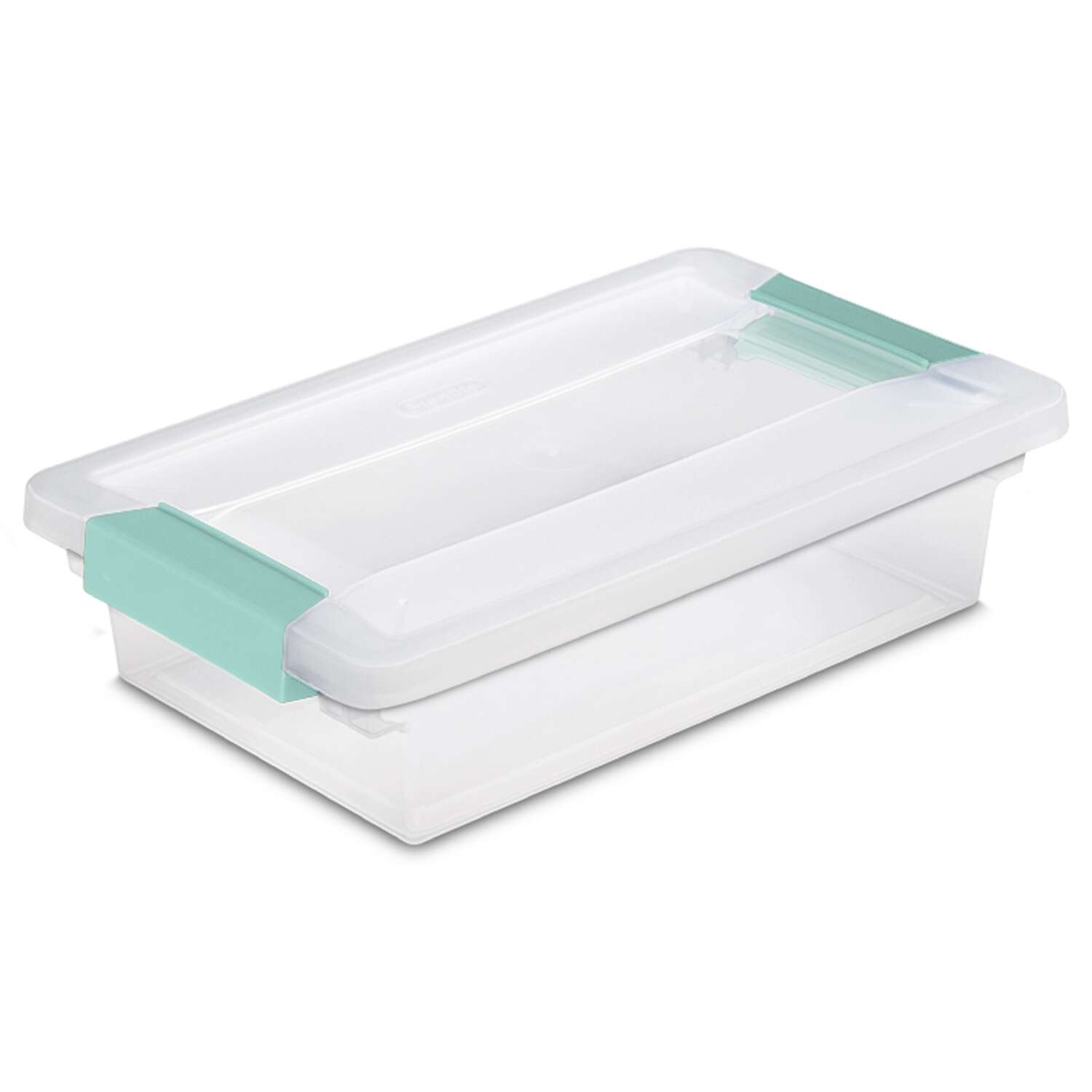 Sterilite 0.7 cu ft Clear Clip Storage Box 2.75 in. H X 6.625 in. W X 11 in. D Stackable