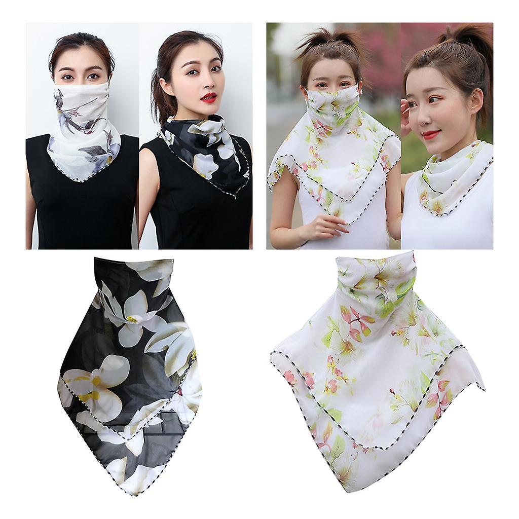 2x Face Mask Scarf Shields Neck Gaiter  Ice Silk Neck Masks Shade