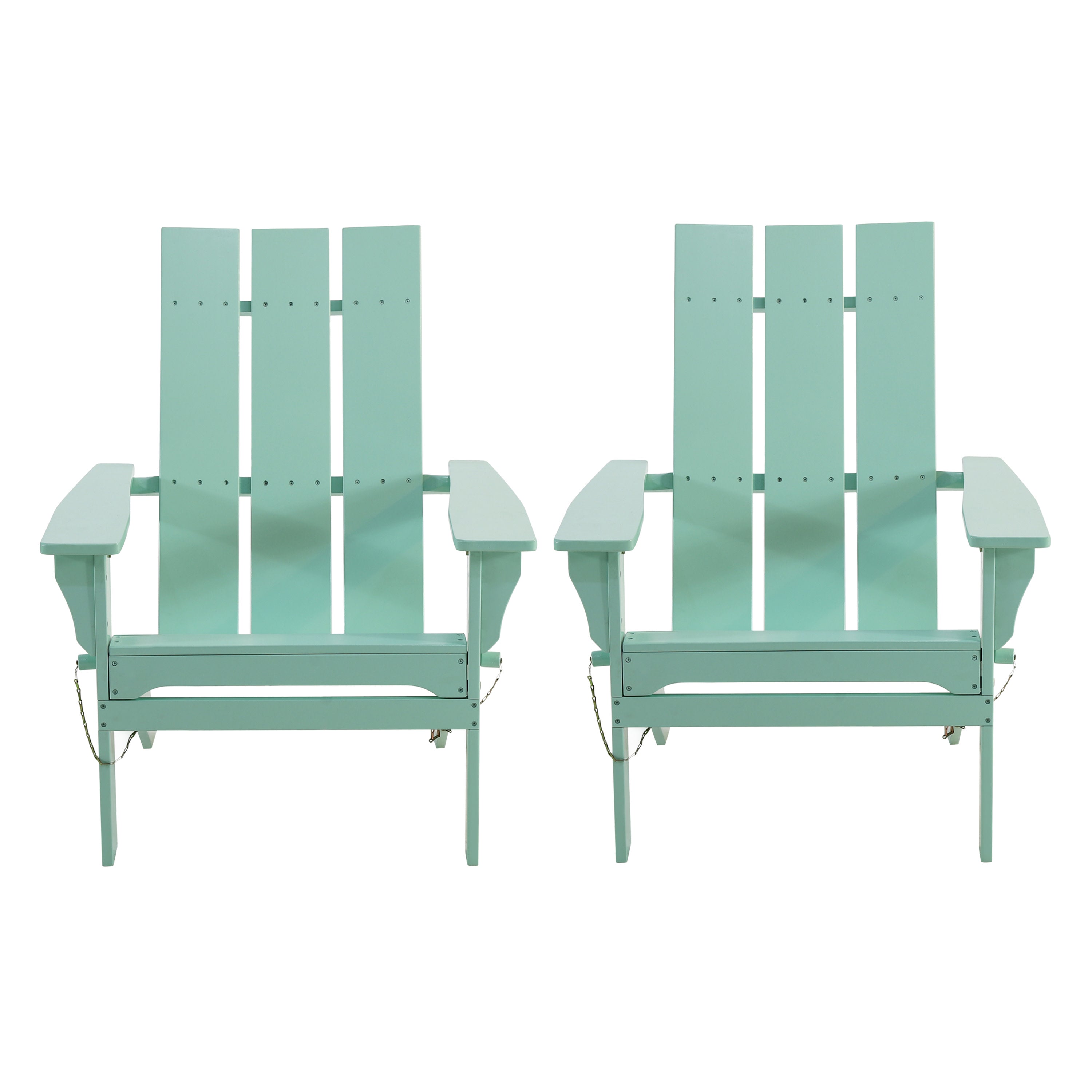 Gurekam Outdoor Acacia Wood Foldable Adirondack Chairs, Set of 2