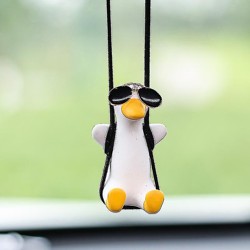 Cute Animal Car Pendant Swinging Autumn Car Rearview Mirror Charm Pendant Charm