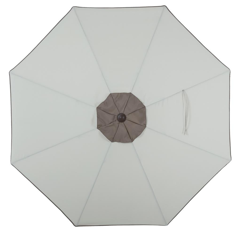 POLYTEAK Outdoor Patio Umbrella, UV Fade Resistant Umbrella with Easy Open Crank and Push Button Tilt Mechanism, (9FT, Beige Tan)