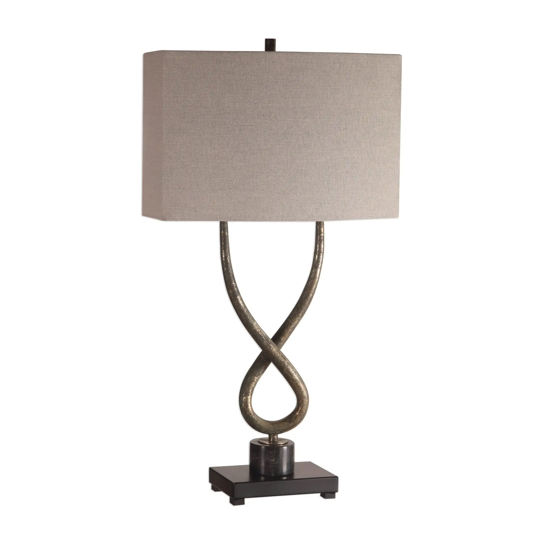 Uttermost Talema Distressed Aged Silver Leaf 1-light Table Lamp