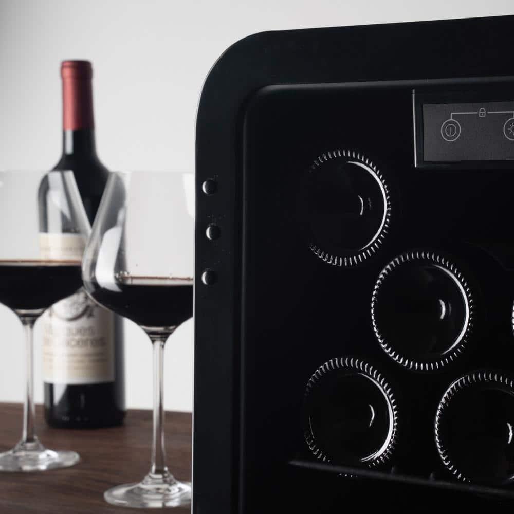 24Bottle Wine Cooler Countertop Wine and 24Can Digital Temperature Control and UVProtective Finish Beverage Cooler