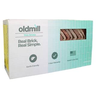 Old Mill Brick 7.625 in. x 2.25 in. x 0.5 in. Cobblestone Thin Brick Corners (Box of 25-Bricks) TBC-270014CS