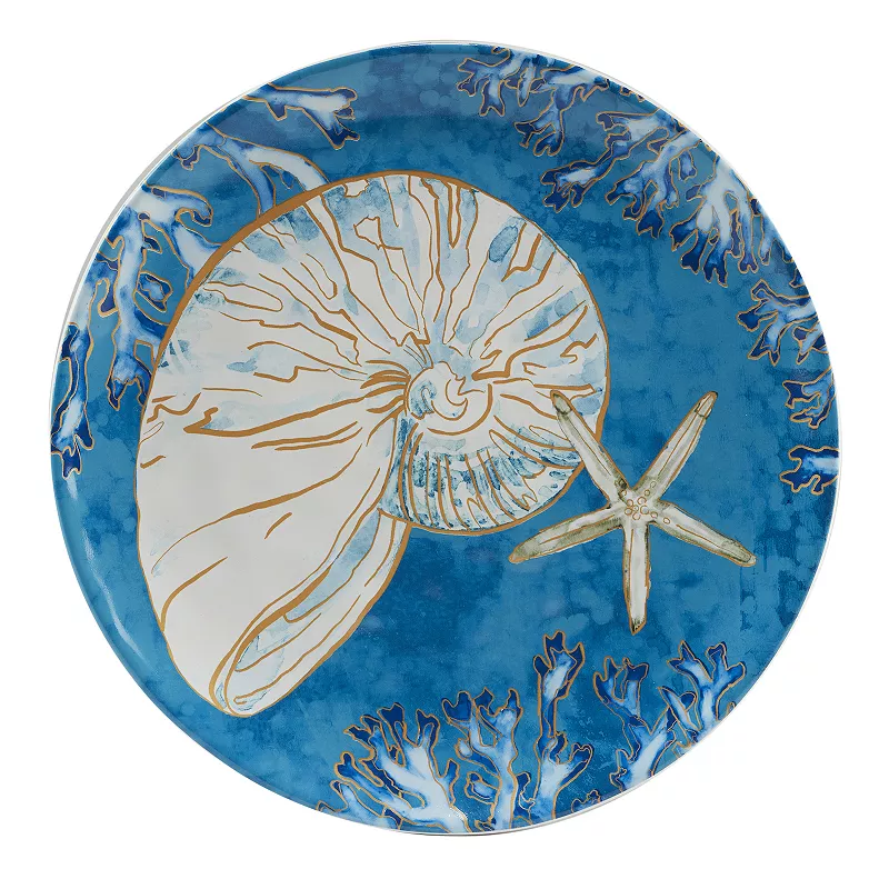 Certified International Playa Shells 4-pc. Dinner Plate Set