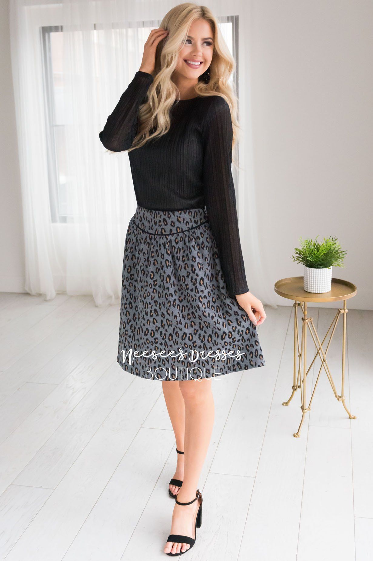 Beloved Leopard Print Skirt