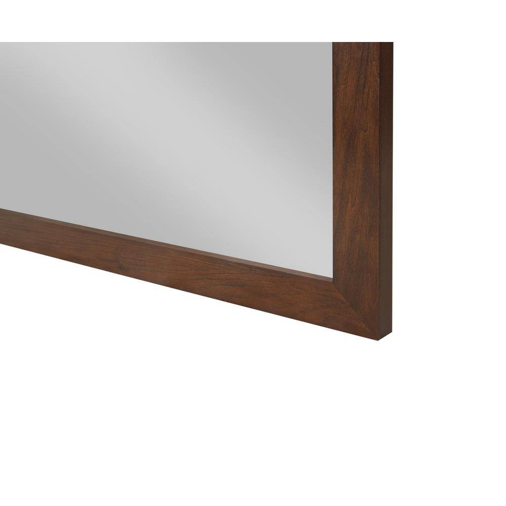 Home Decorators Collection Alster 46 in. W x 30 in. H Large Rectangular Single Wood Framed Wall Bathroom Vanity Mirror in Brown Oak TJ-0401M3046BR