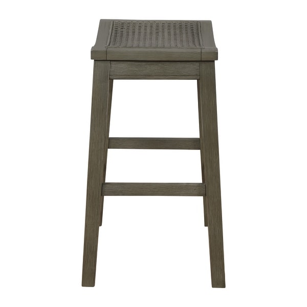 Wren 24 Saddle Stool (2-Pack)|Antique White