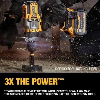 DW 20V MAX Brushless Cordless 12 in. Hammer DrillDriver with FLEXVOLT Advantage  (1) FLEXVOLT 20V60V MAX 6.0Ah Battery DCD999BW606