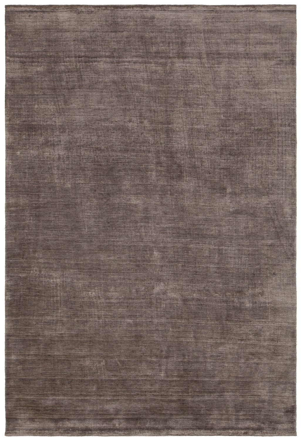 Yasmine Grey Hand Woven Solid Rug