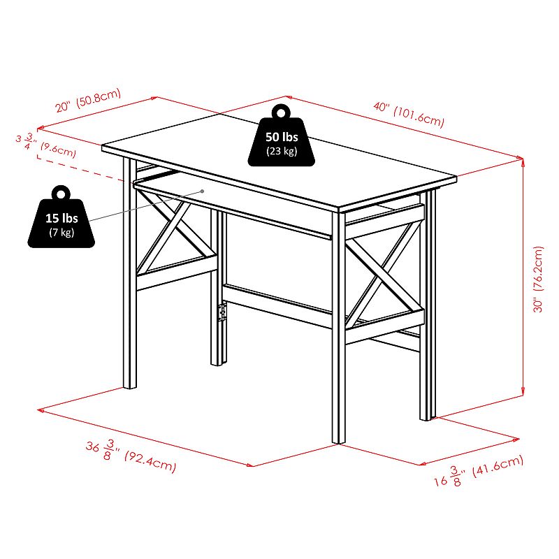 Winsome Xander Foldable Desk