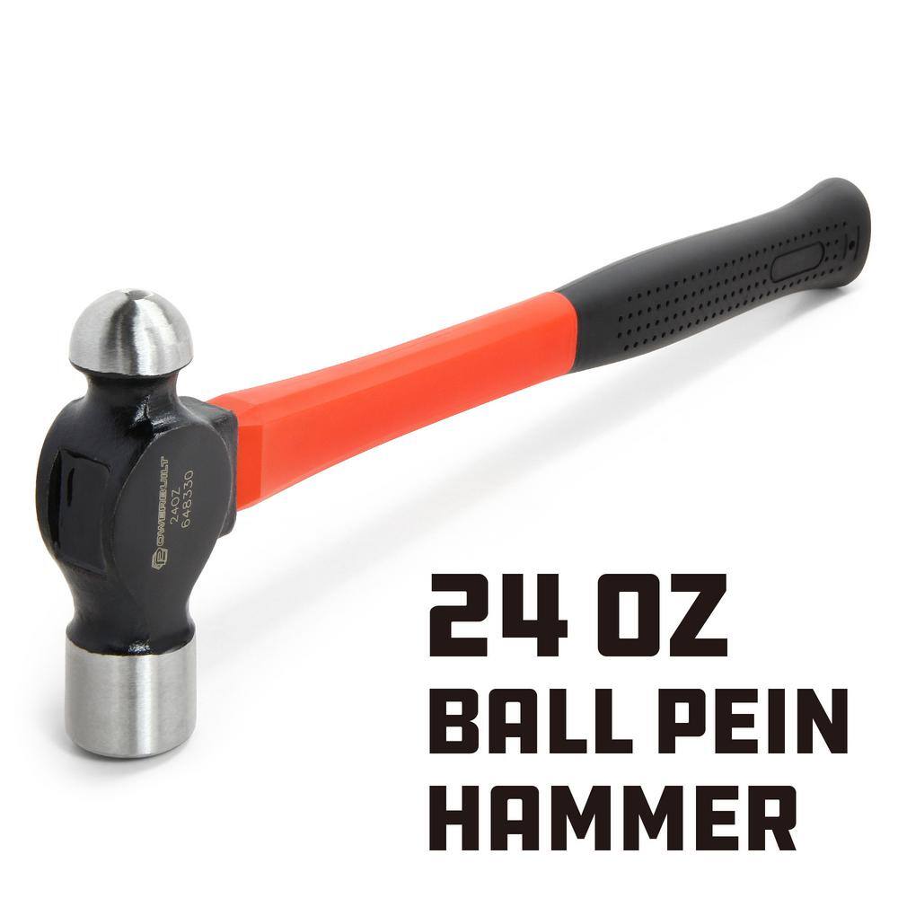 POWERBUILT 24 oz. Ball Peen Hammer 648330