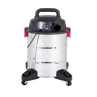 Husky 10 Gal. Stainless Steel WetDry Vac with Filter Hose and Accessories AT18503-10C