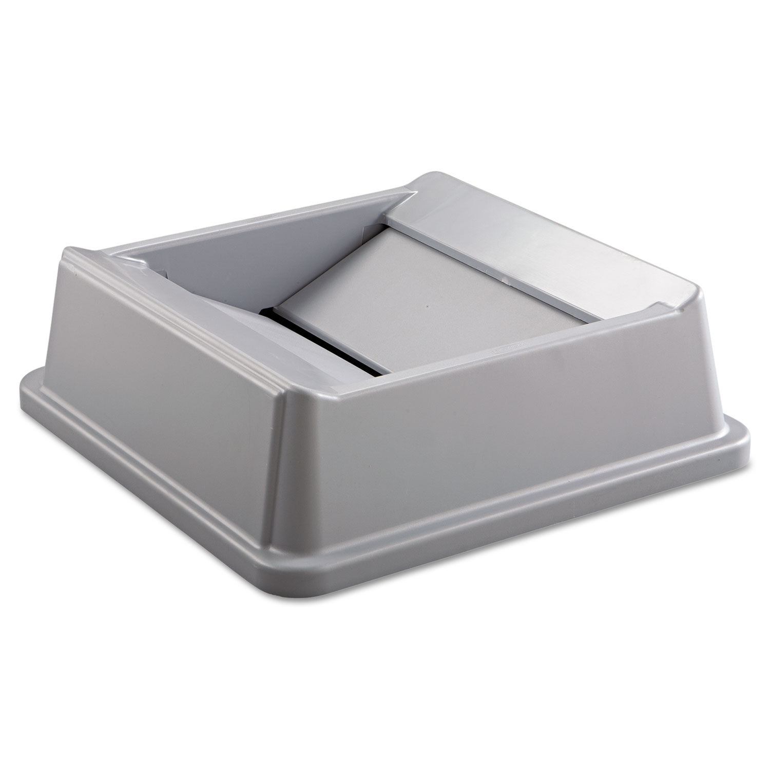 Untouchable Square Swing Top Lid by Rubbermaidandreg; Commercial RCP2664GRAY