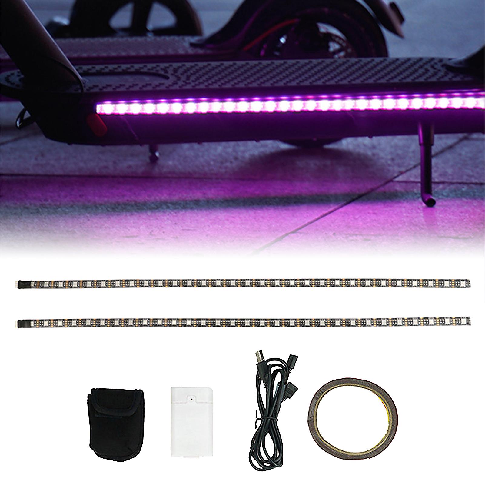 Led Strip Flashlight Strip Multiple Color Switching Water Resistant Night Light Strip Bars Replacement For Xiaomi Electric Scooters Skateboards No.186