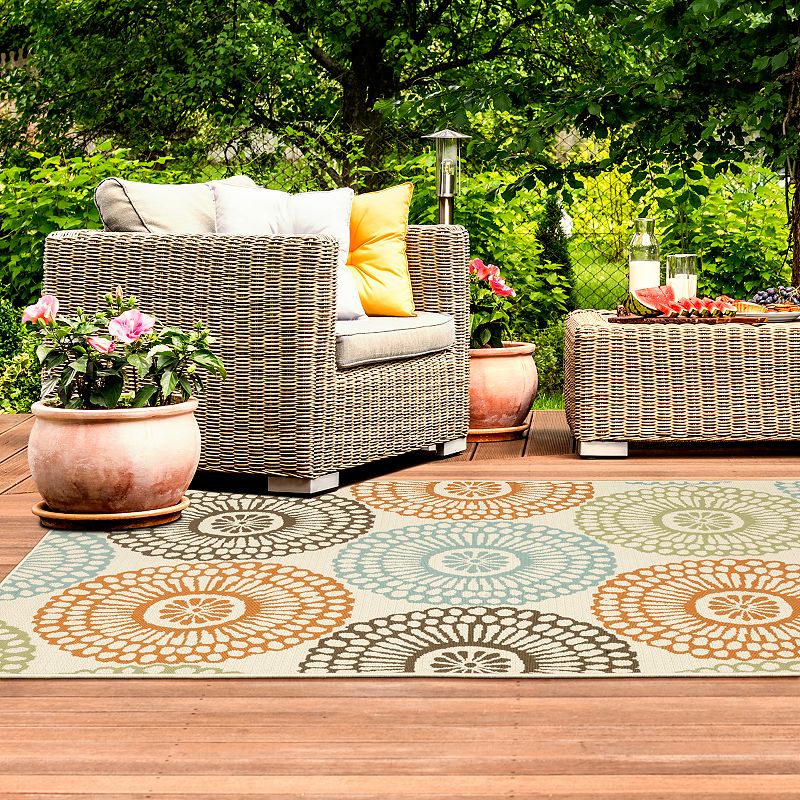 StyleHaven Montgomery Medallion Indoor Outdoor Rug