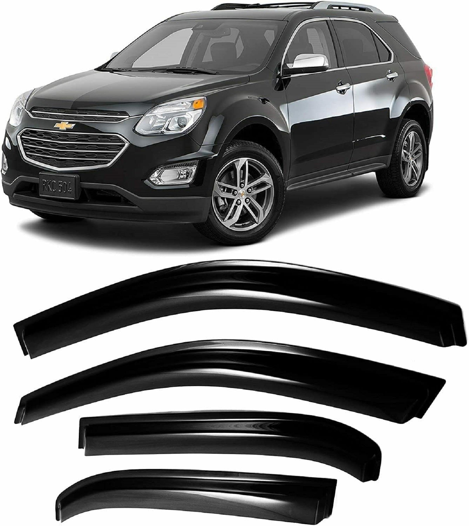 JSP Window Vent Visor For Chevrolet Equinox 2010-2017 Rain Guard Deflector