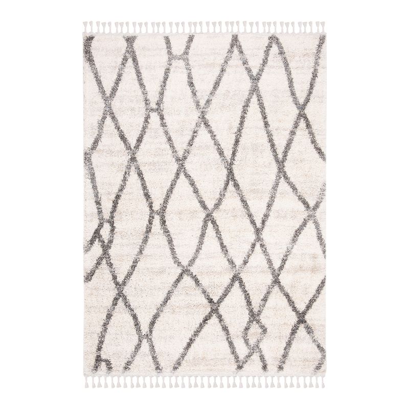 Safavieh Berber Blair Rug Creme/Black