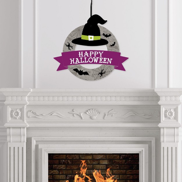 Big Dot Of Happiness Happy Halloween Outdoor Witch Party Decor Front Door Wreath