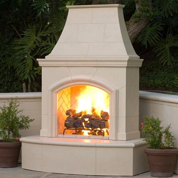 American Fyre Designs Phoenix 63-Inch Outdoor Natural Gas Fireplace