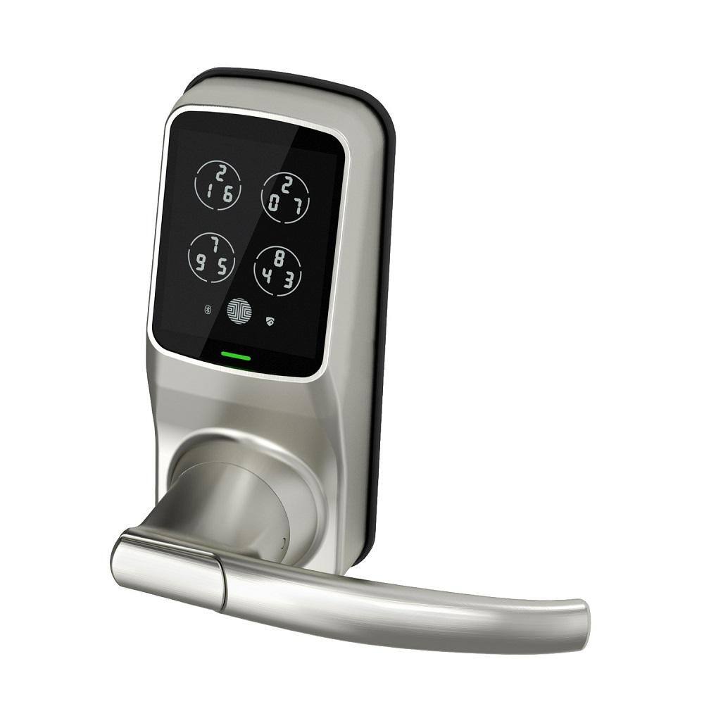 Lockly Model-S Satin Nickel Smart Touchscreen Keypad Door Latch Lock with Bluetooth PGD6SSN