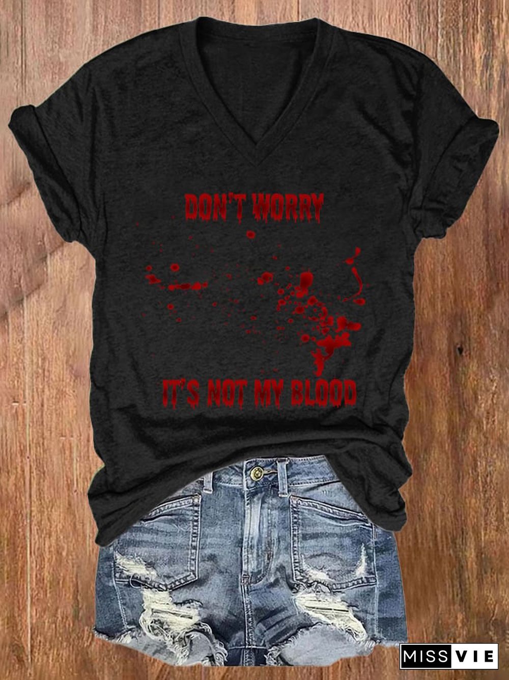 Don'T Worry... It Isn'T Mine Print Short Sleeve T-Shirt