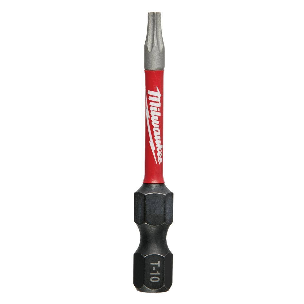 MW SHOCKWAVE Impact Duty 2 in. T10 Torx Alloy Steel Screw Driver Bit (2-Pack) 48-32-4982