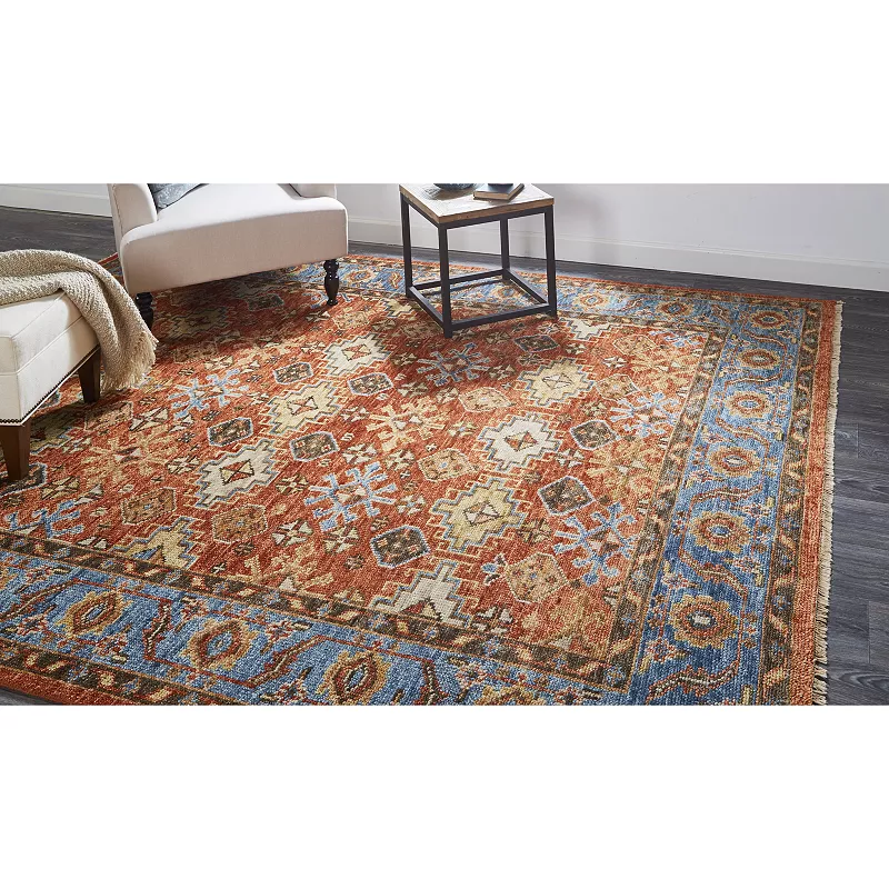 Weave and Wander Irie Traditional Oushak Flora Fauna Rug