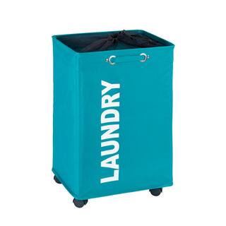 Wenko Quadro Petrol Laundry Bin 3450118100