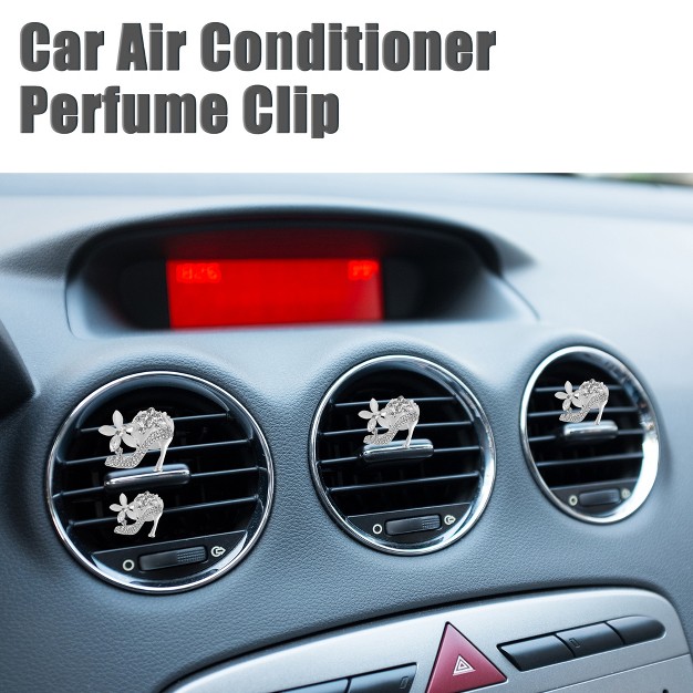 Unique Bargains Car High Heel Shape Clips Air Conditioner Outlet Vent Clips 4 Pcs