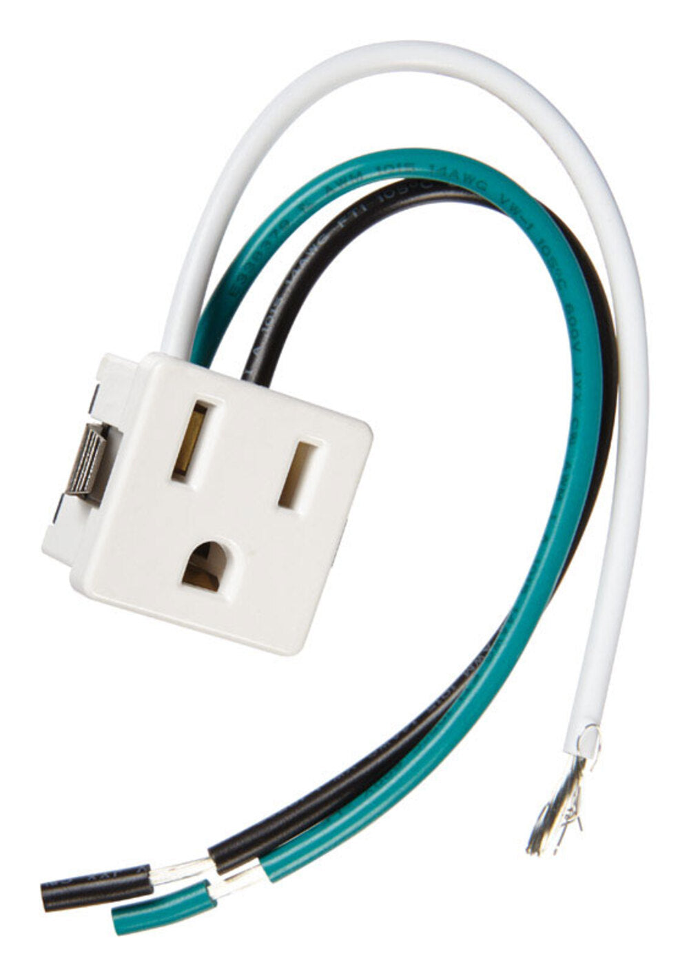 OUTLET 3 PRONG 3WIRE WHT