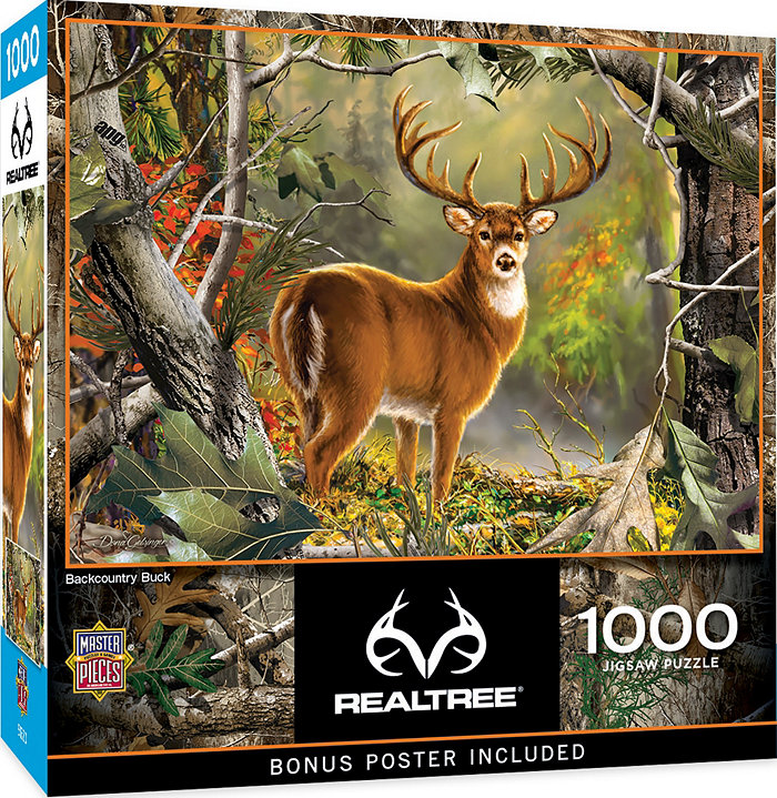 MasterPieces Puzzles Realtree - Backcountry Buck 1000 Piece Adult Jigsaw Puzzle