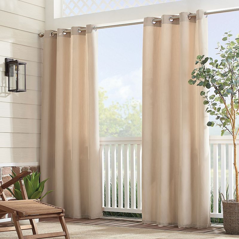 Sunbrella Canvas Solid Indoor/Outdoor UV Resistant Grommet Window Panel