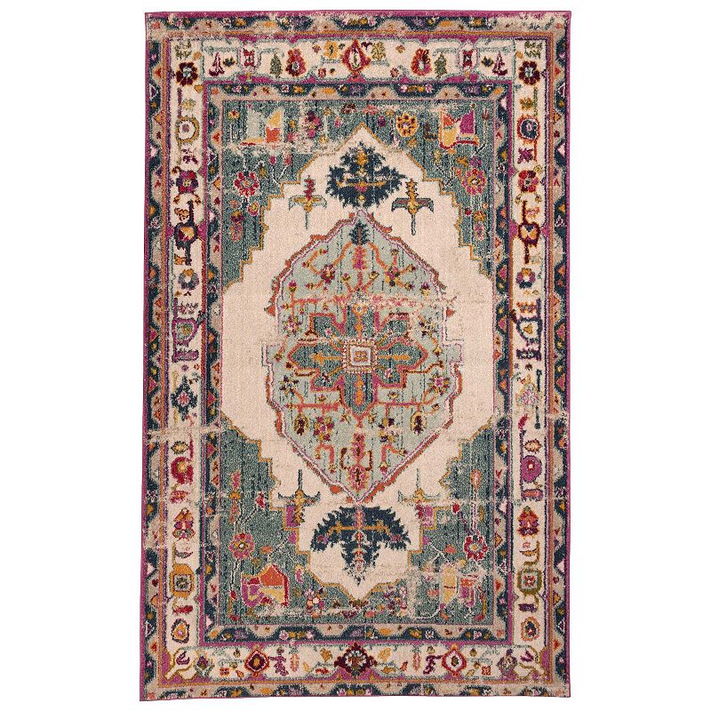 SUPERIOR Deliana Geometric Modern Medallion Indoor Area Rug